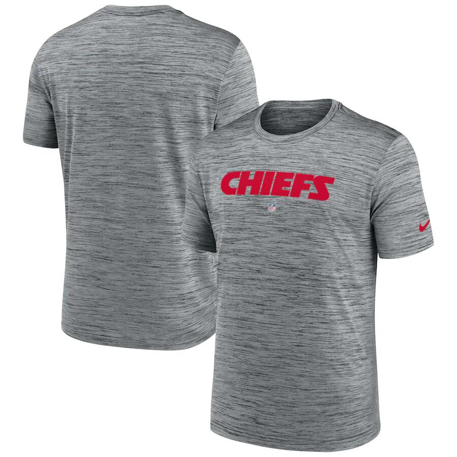 Men's Kansas City Chiefs Grey Velocity Performance T-Shirt